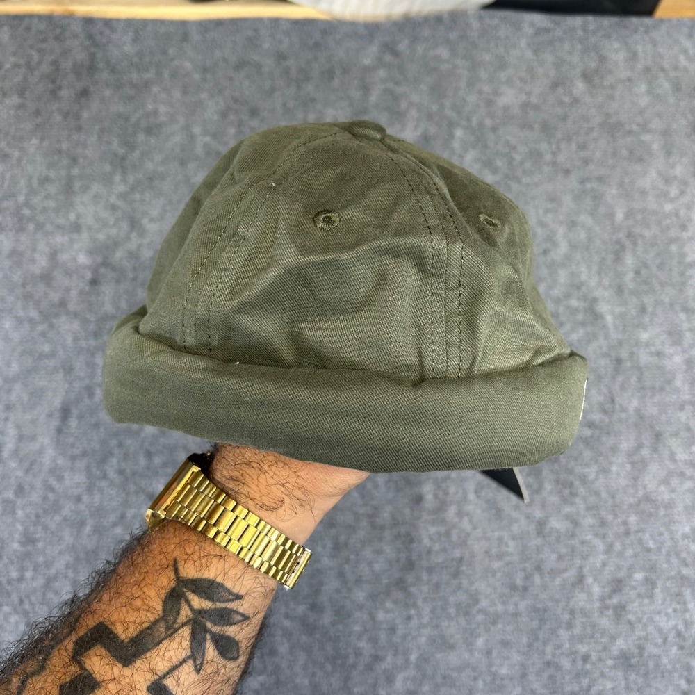 Croogo Urban Aurora Docker Cap Olive Green Brimless Sailor Miki Hat Adjustable